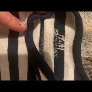 H&M striped bodysuit
